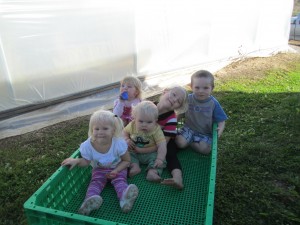 Grandchildren in New Wagon
