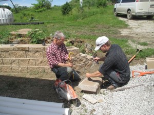 Building a Retaining Wall.